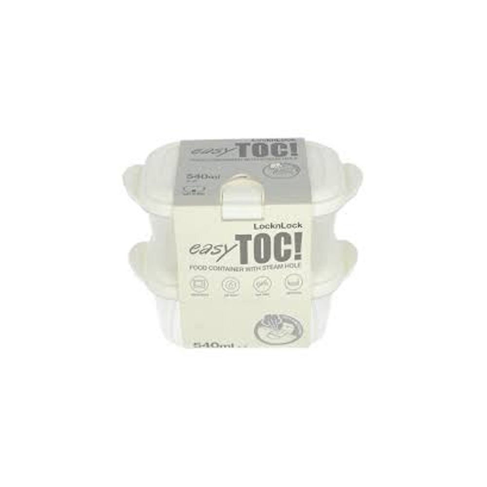Lock & Lock Easy Toc Food Container With Steam Hole 540mlx2 HLE313S2