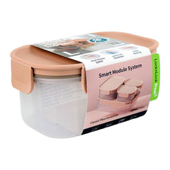 Lock & Lock Classic Plus Rectangular Container Pink 385ml HPL402