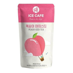 Ice Cafe Peach Flavoured Iced Tea Drink Pouch 190ml