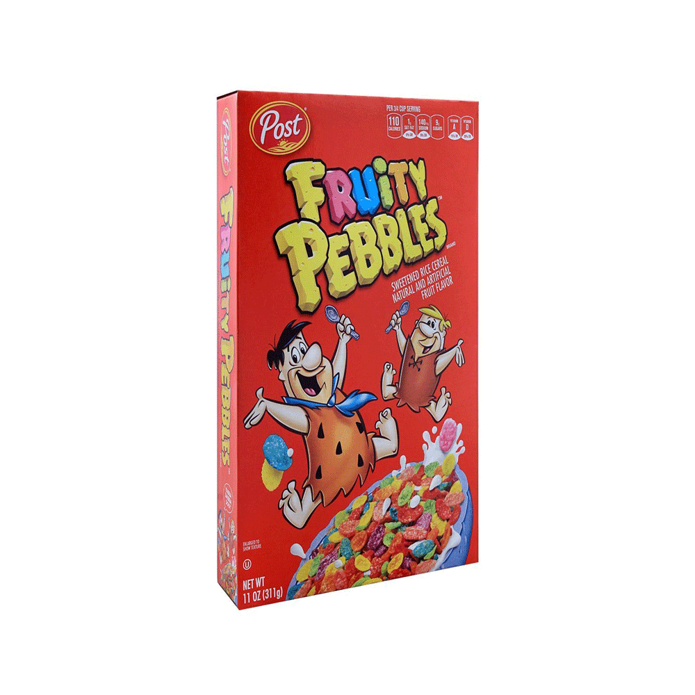 Post Fruity Pebbles Sweetened Rice Cereal 311g