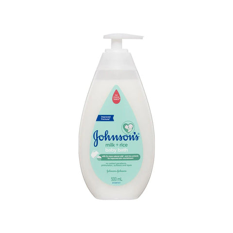 Johnsons Milk+Rice Baby Bath 500ml