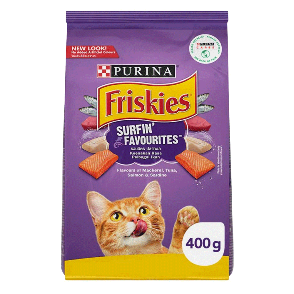 Friskies Adult Food Mackerel Tuna Salmon Sardine 400g