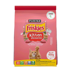 Friskies Kitten Food Tuna Chicken Milk Vegetable Whole Grain 400g
