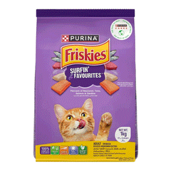 Friskies Surfin' Favourites Adult Cat Food 1kg