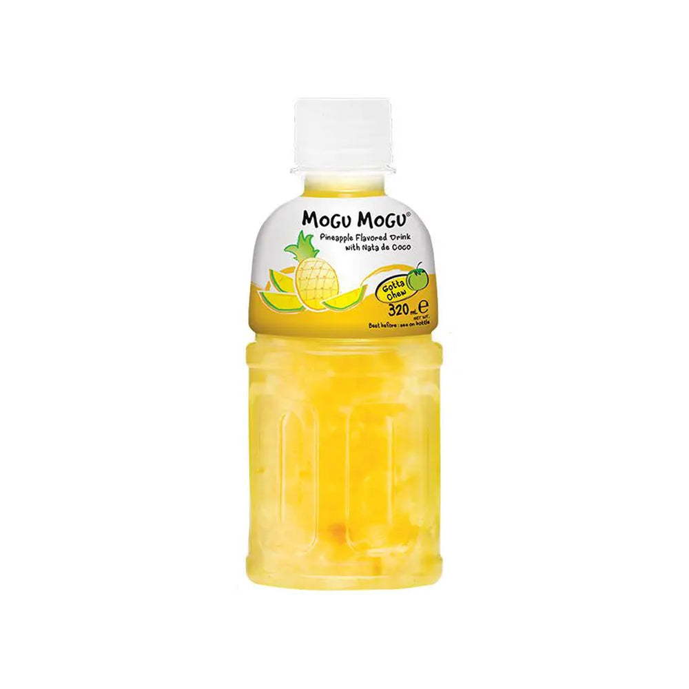 Mogu Mogu Pineapple Flavored Drink, With Nata De Coco, 320ml