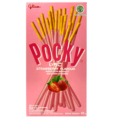 Pocky Strawberry Flavour Bicuit Stick 45g