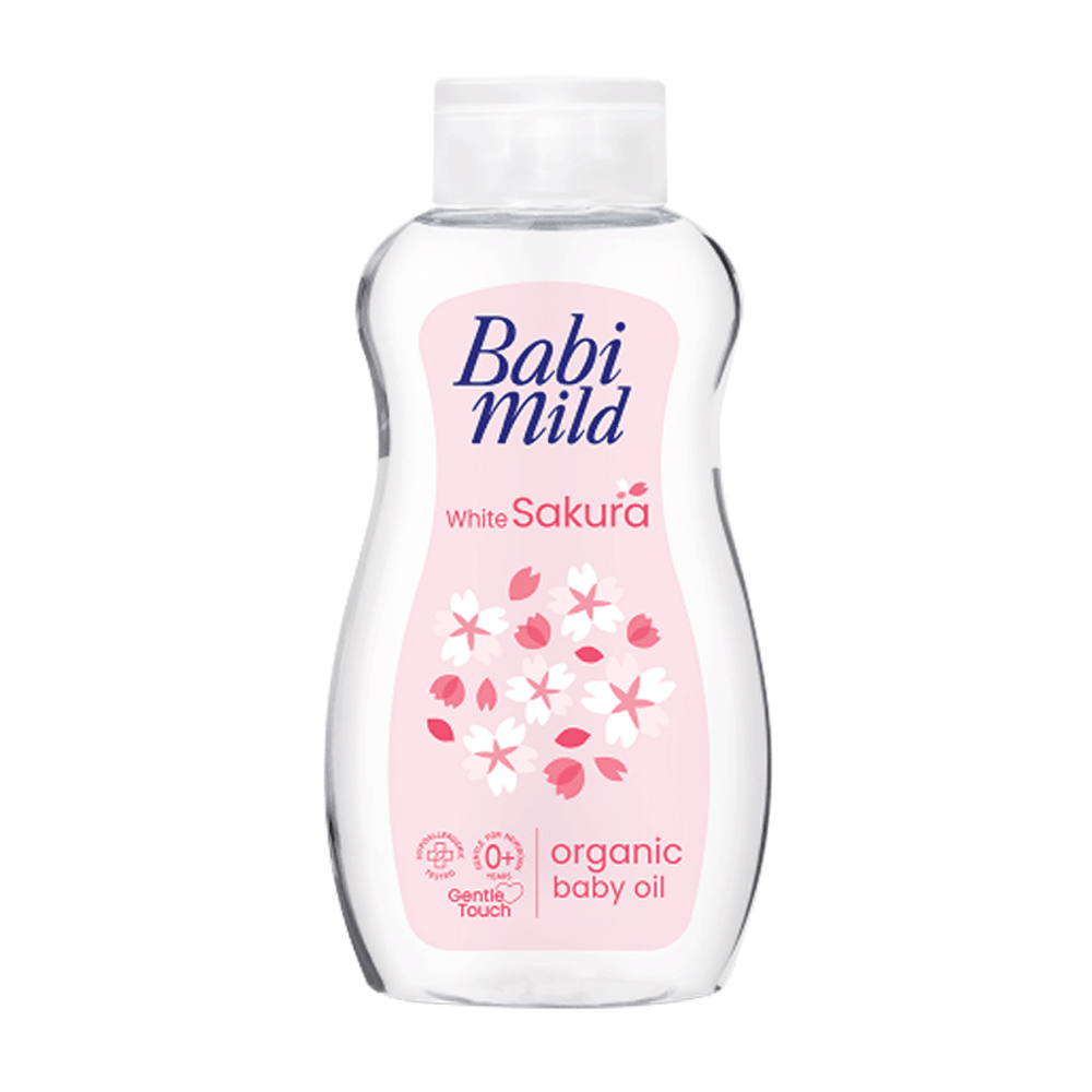 Babi Mild White Sakura Organic Baby Oil 200ml