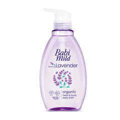 Babi Mild Relaxing Lavender Organic Head & Body Baby Bath 380ml