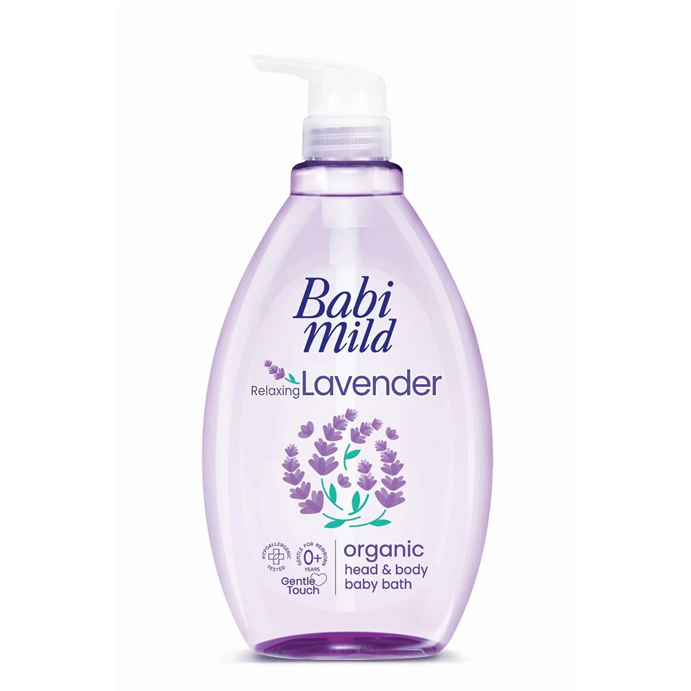 Babi Mild Relaxing Lavender Organic Head & Body Baby Bath 800ml