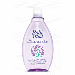 Babi Mild Relaxing Lavender Organic Head & Body Baby Bath 800ml