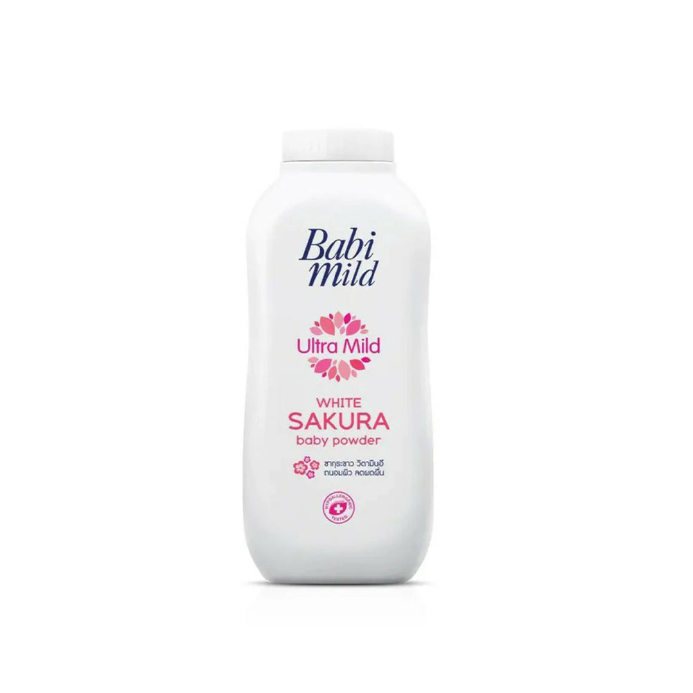 Babi Mild Ultra Mild White Sakura Baby Powder 160g