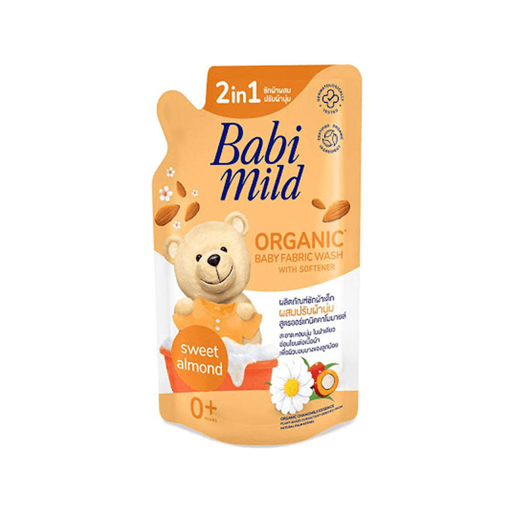 Babi Mild 2in1 Sweet Almond Organic Baby Fabric Wash 570ml
