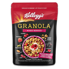 Kelloggs Dark Mixed Berries Granola 220g