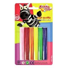 Kiddy Clay Modelling Clay 6 Colors St-100-6
