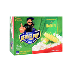 Kernel Pop Popcorn Natural 3x90g