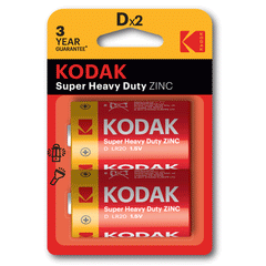 Kodak Super Heavy Duty Zinc Battery D Sp-2