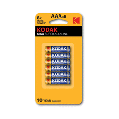 Kodak Max Super Alkaline Battery AAA BP-6