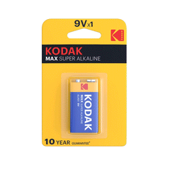 Kodak Max Super Alkaline Battery 9V BP-1