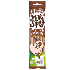 Milk Sippy Bead Straws Chocolate 30g