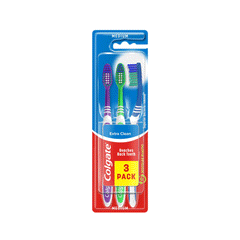 Colgate Extra Clean Medium Toothbrush 3s