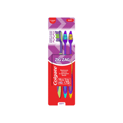 Colgate Zig Zag Soft Toothbrush 3s