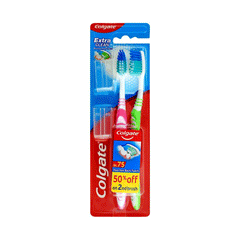 Colgate Extra Clean Soft Toothbrush 2s