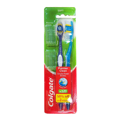 Colgate Premier Clean Toothbrush Soft 2s