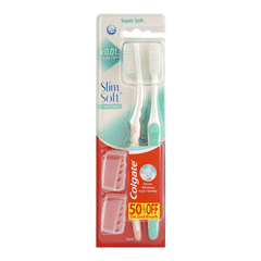 Colgate Slim Soft Deep Clean Toothbrush Super Soft Twin Pack