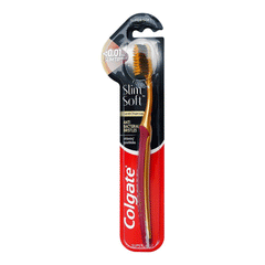 Colgate Slim Soft Gold Charcoal Super Soft Toothbrush 1`s