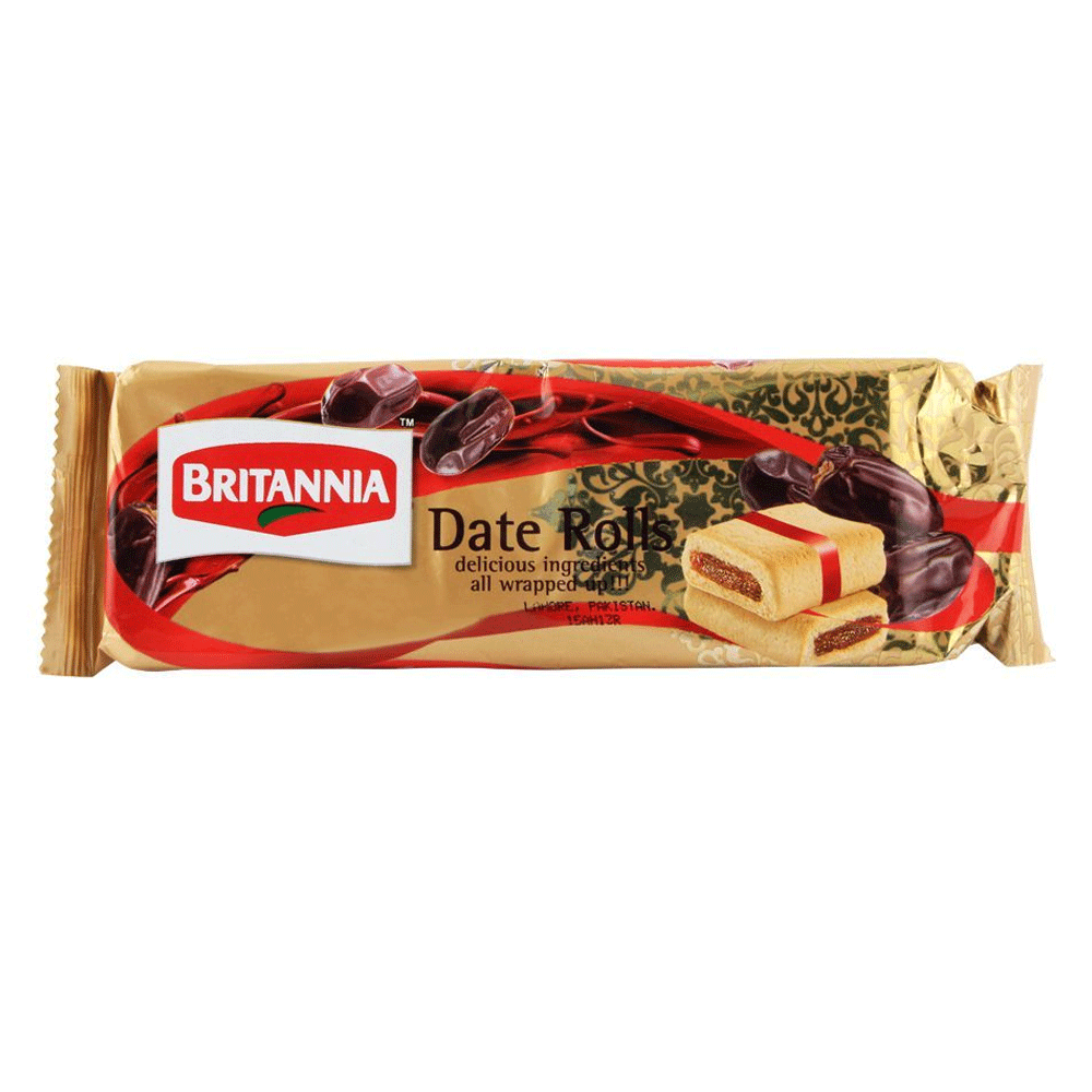 Britannia Date Rolls 90g