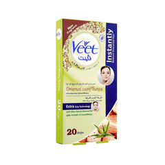 Veet Face Strips Aloe Vera & Almond 20s