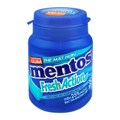 Mentos Fresh Action Chewing Gum 56g