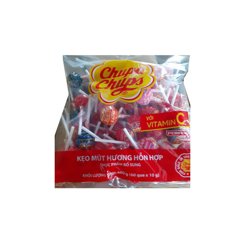 Chupa Chup Mix Fruit Lolly Pops 60pcs
