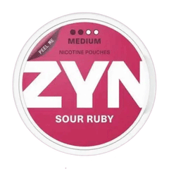 Zyn Sour Ruby Nicotine Pouches Medium