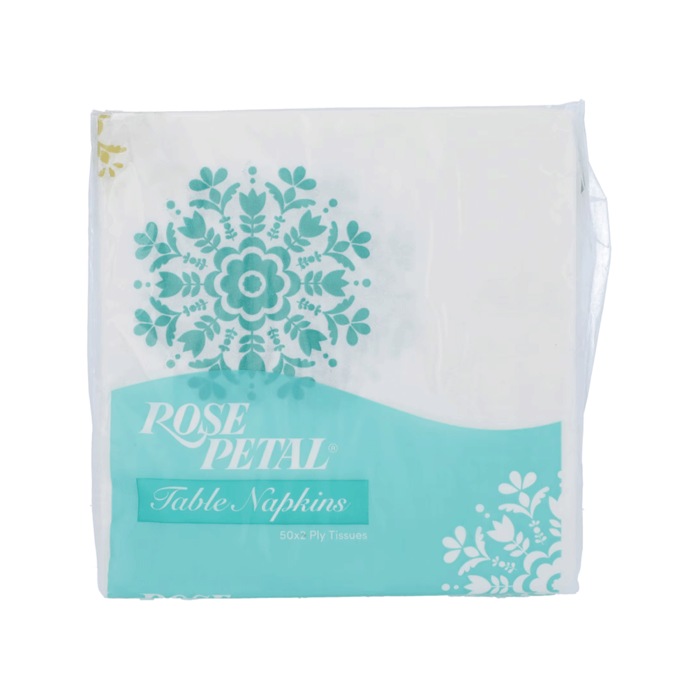 Rose Petal Table Napkins Tissue 50x2 Ply