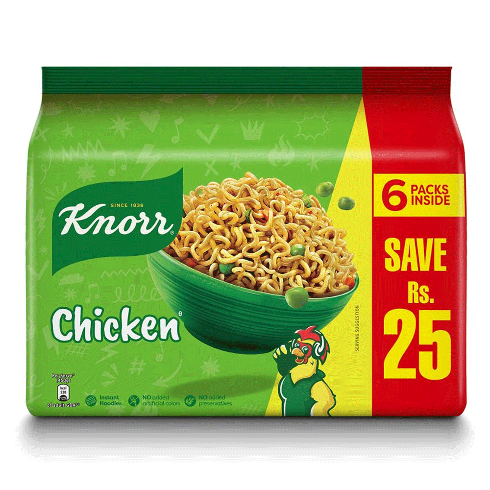 Knorr Chicken Party Pack Noodles 6s