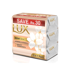 Lux Velvet Glow Soap 3 In 1 384g