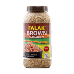 Falak Brown Basmati Rice 1.5kg Jar