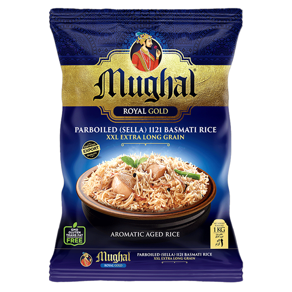 Mughal Royal Gold Sella 1121 Basmati Rice 1Kg