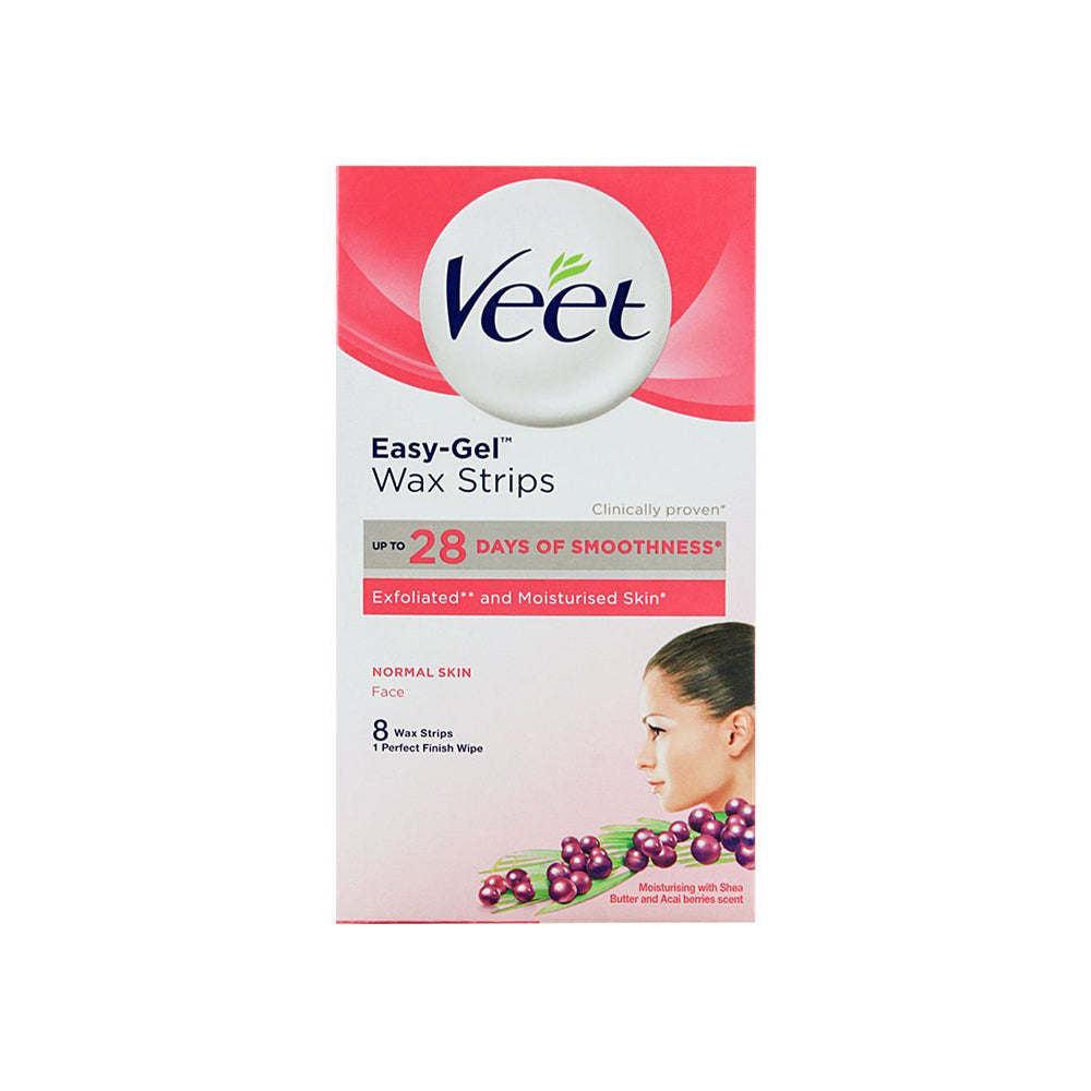 Veet Face Wax Strips Normal Skin 8s