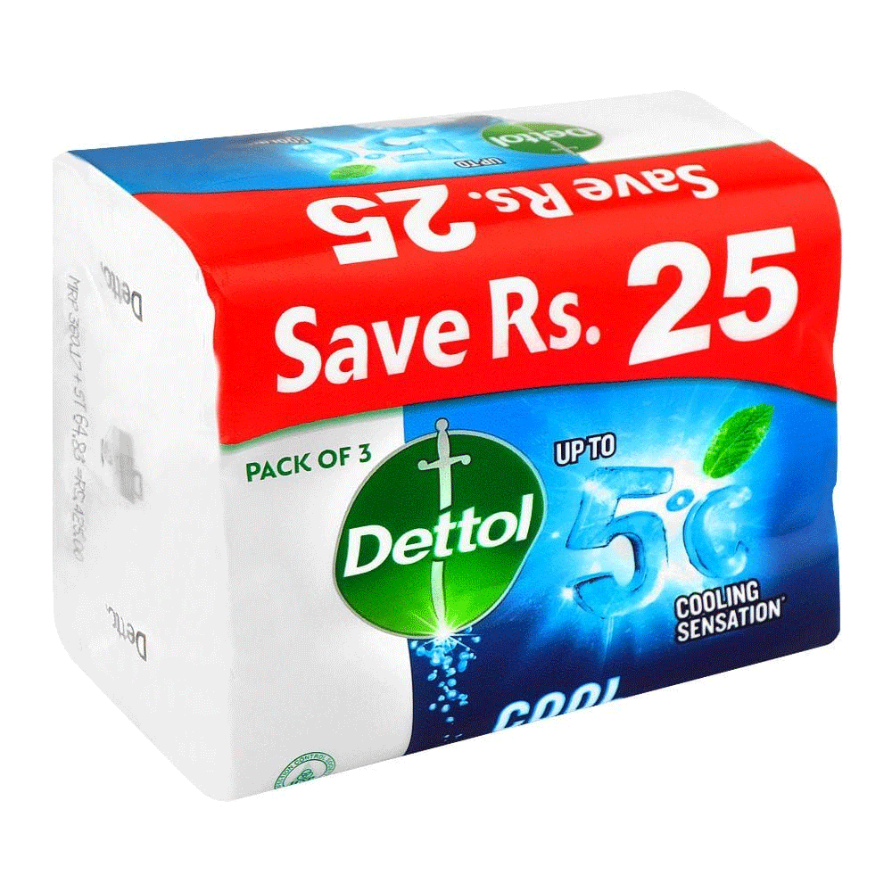 Dettol Cool Soap 3x110g