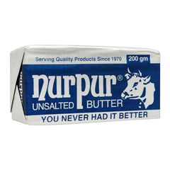 Nurpur Butter Unsalted 200gm