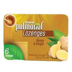 Pulmoloz Honey & Ginger Lozenges 6s