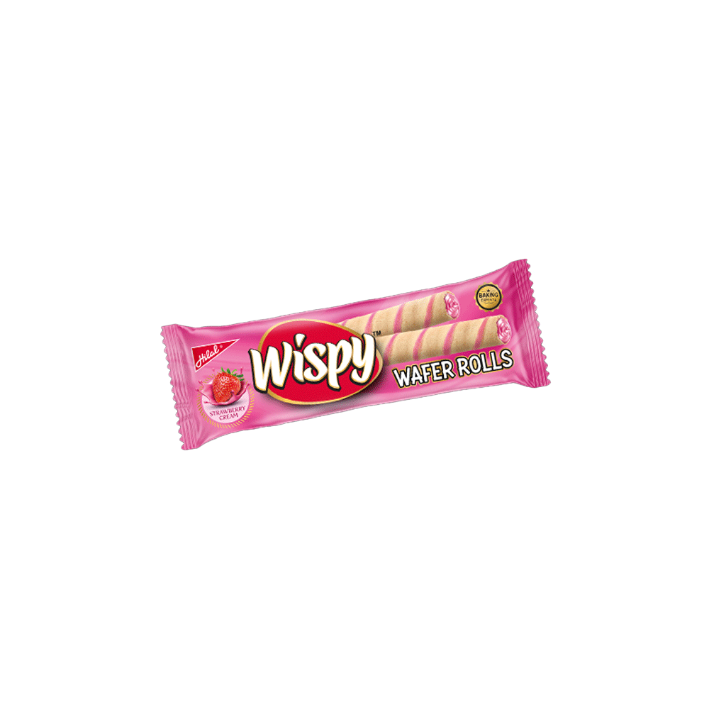 Hilal Wispy Strawberry Cream Rolls 2s
