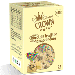Candy Land Crown White Chocolate Truffle With Mango Cream 24pcs