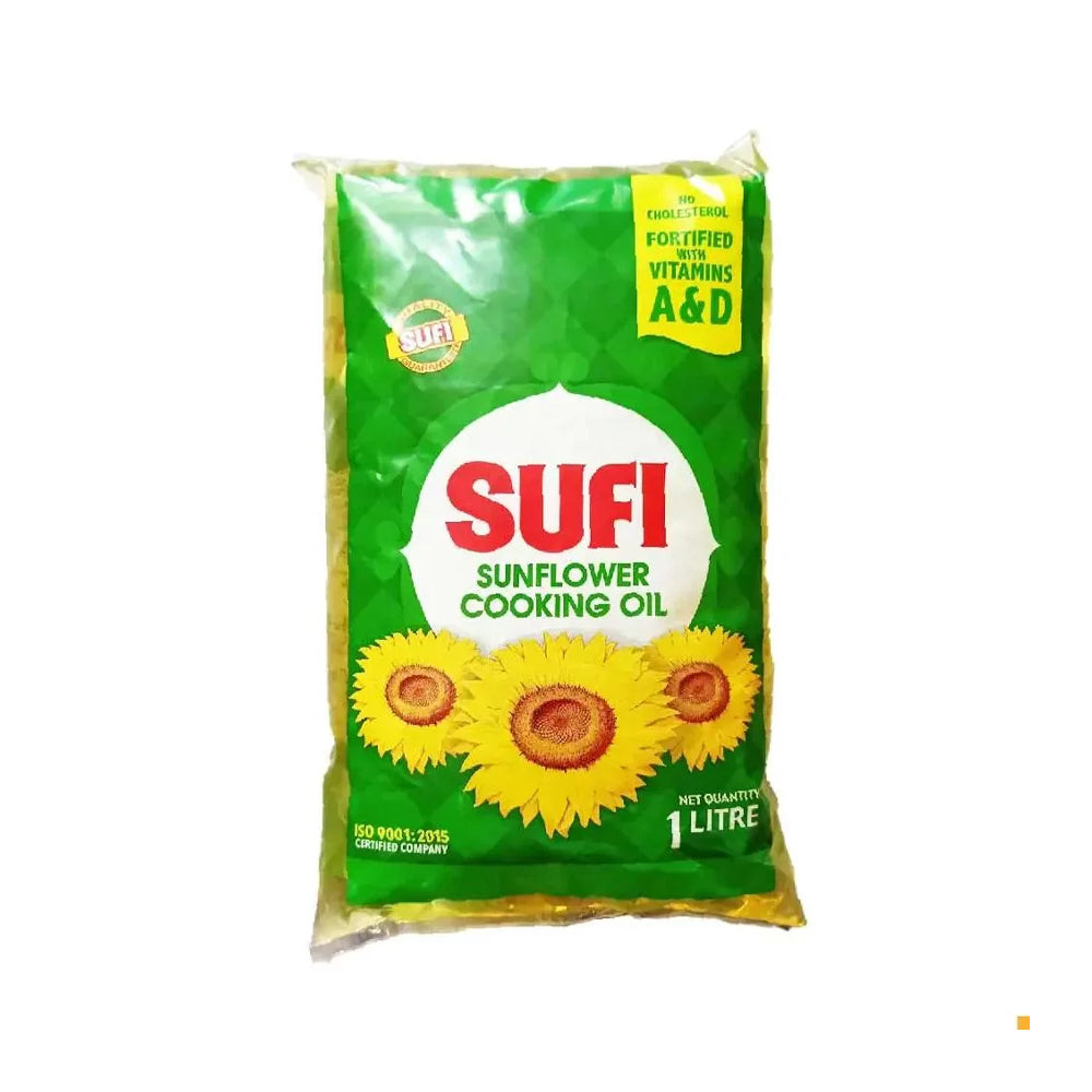 Sufi Sunflower Cooking Oil 1ltr Pouch