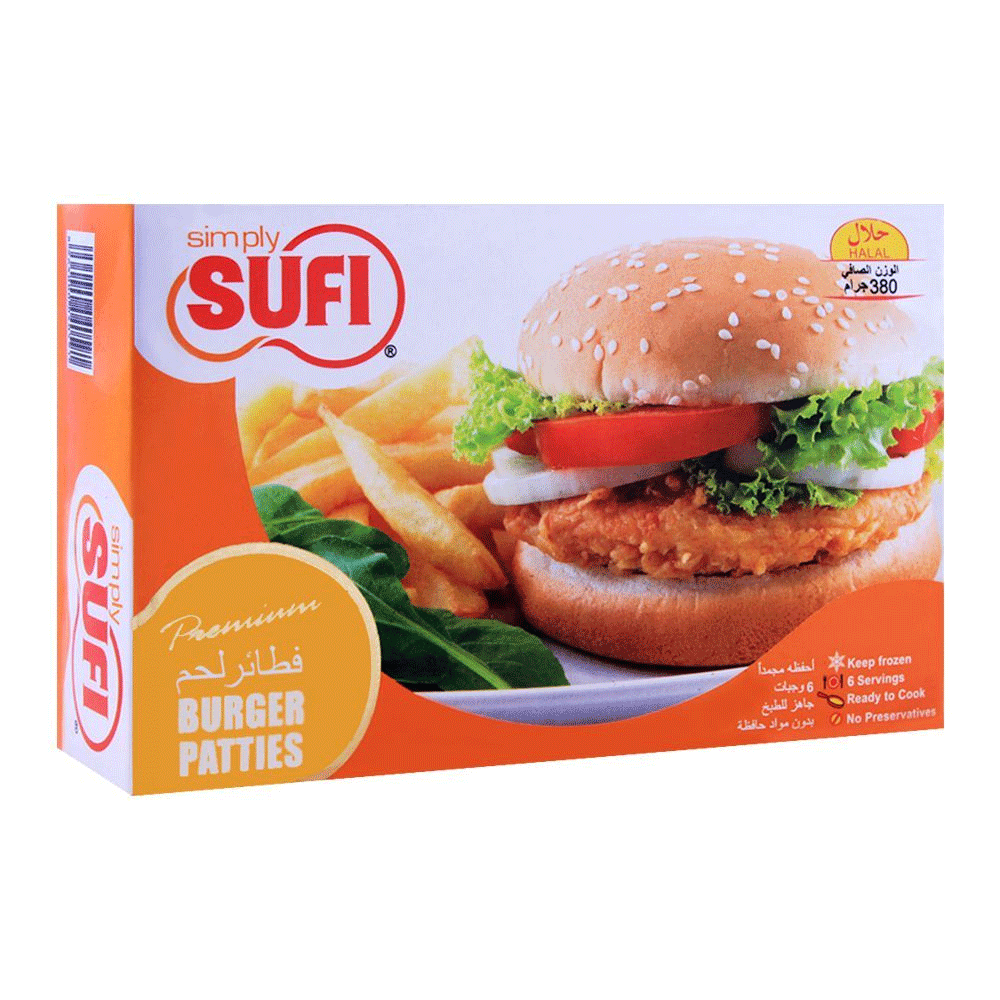 Sufi Burger Patties 380g