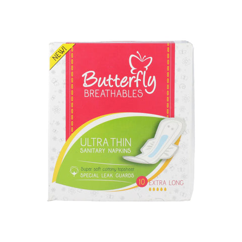 Butterfly Breathable Ultra Thin Pads 10s Xl