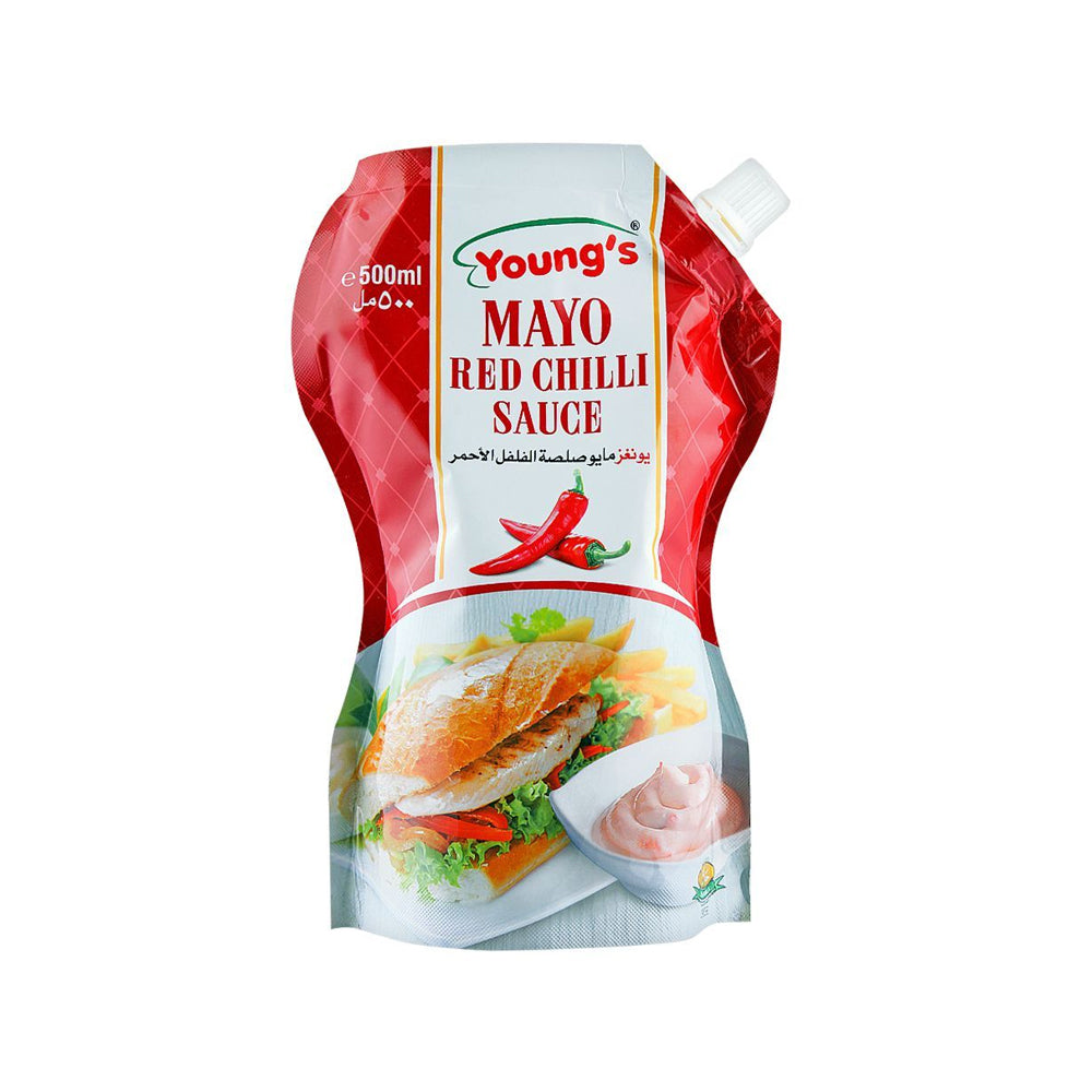 Youngs Mayo Red Chilli 500ml