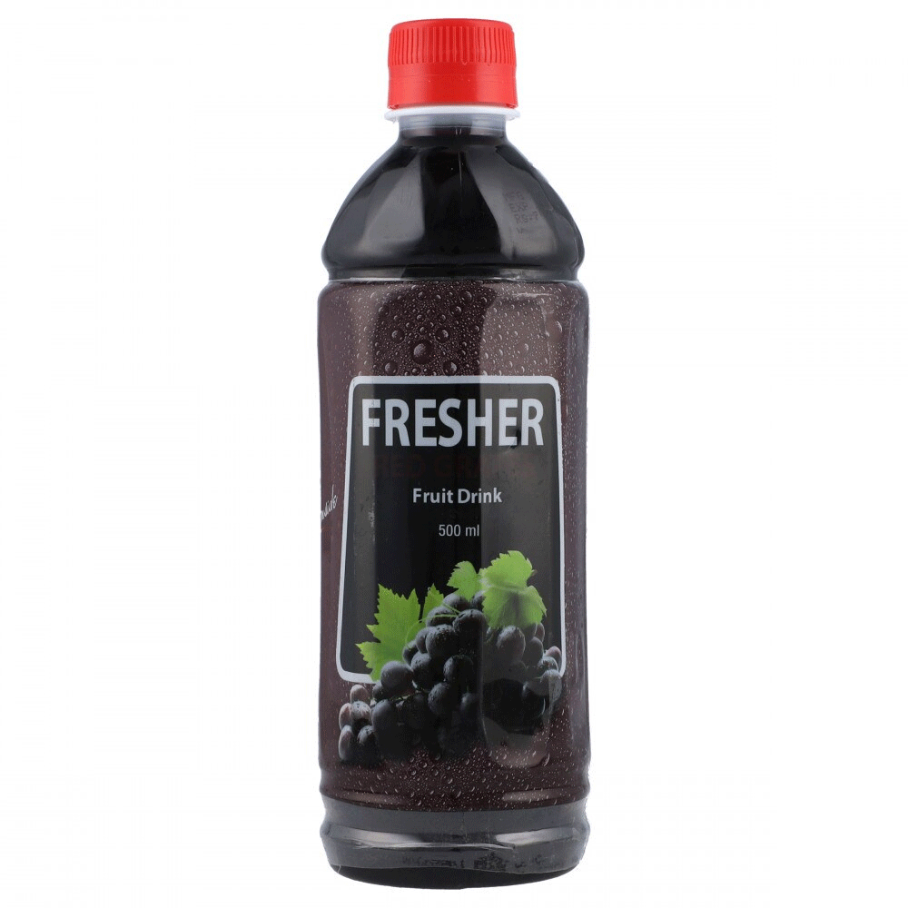 Fresher Red Grape Fruit Drink 500ml Bottle